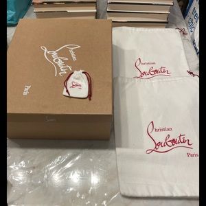 1 Christian Louboutin box/ 2 Dustbags